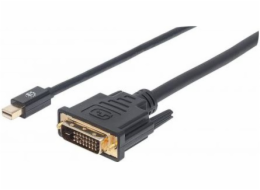 Manhattan DisplayPort Mini – kabel DVI-D 1,8 m černý (152150)