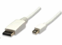 Manhattan DisplayPort Mini – kabel DisplayPort 2m bílý (324748)