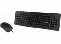 Esperanza EK137 set - USB keyboard + mouse Black