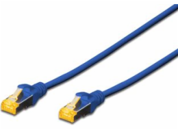 Digitus CAT 6A S-FTP patch cable, LSOH, Cu, AWG 26/7, Length 0.5m, color blue