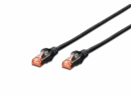 Digitus CAT 6 S-FTP patch cable, Cu, LSZH AWG 27/7, length 7 m, color black