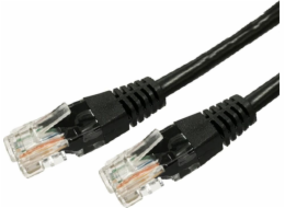 Cat.6 RJ45 UTP měděný patch cord kabel 10m. Černá