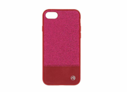 Tellur Cover Synthetic Leather Glitter II for iPhone 8 pink