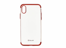 Tellur Cover Silicone Electroplated for iPhone X/XS red