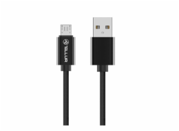 Tellur Data cable, USB to Micro USB, Nylon Braided, 1m black