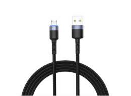 Tellur Data cable, USB to Micro USB, LED, Nylon Braided, 1.2m black