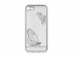 Tellur Cover Silicone for iPhone 7 Butterfly silver