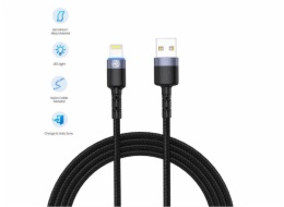 Tellur Data cable USB to Lightning with LED Light, 2m black