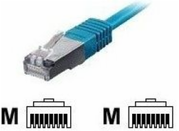 Equip Patchcord S/FTP, Cat6A, 15, modrý (605638)