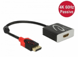 Delock Adaptér Displayport 1.2 samec > HDMI samice 4K 60 Hz pasivní černý