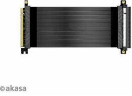 AKASA Riser black X3, 30 cm, AK-CBPE01-30B AKASA kabel RISER BLACK X2 Premium PCIe 3.0 x 16 Riser, 30cm