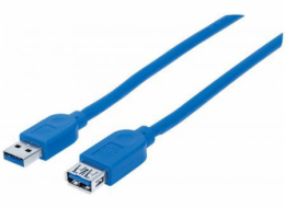 Manhattan USB-A to USB-A Extension Cable, 1m, Male to Female, 5 Gbps (USB 3.2 Gen1 aka USB 3.0)