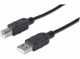 Manhattan USB kabel USB-A – USB-B 5 m černý (337779)