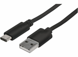 Manhattan USB-A – USB-C kabel USB 1 m černý (353298)