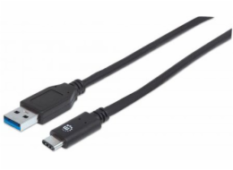 Manhattan USB-A – USB-C kabel USB 1 m černý (353373)