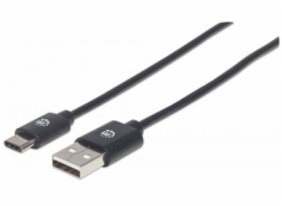 Manhattan USB-A – USB-C USB kabel 2 m černý (354929)