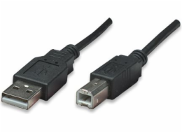 Manhattan USB-A USB kabel – 0,5 m černý (374507)