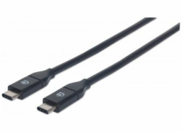 Manhattan USB kabel USB-C – USB-C 0,5 m černý (354899)