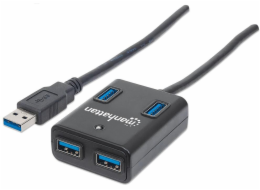 USB HUB Manhattan 4x USB-A 3.0 (162302)