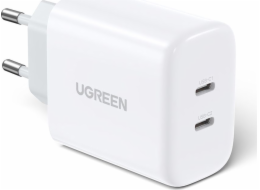 UGREEN USB-C+USB-C 40W PD Wall Charger (20W+20W) EU White