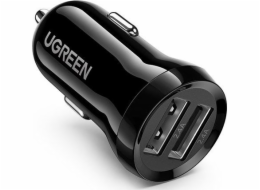 UGREEN Dual USB-A 24W Car Charger Black