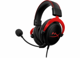 HyperX Cloud II herní sluchátka s mikrofonem červená