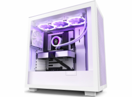 NZXT skříň H7 Flow edition  / ATX / 2x120 mm fan / USB-C / 2x USB / prosklená bočnice / mesh panel / bílá