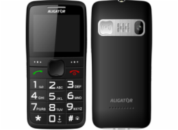 Aligator A675 Senior černý + stolní nabíječka