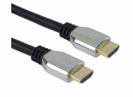 PREMIUMCORD Kabel HDMI 2.1 High Speed + Ethernet kabel (Zinc Alloy krytky, zlacené konektory) 2m