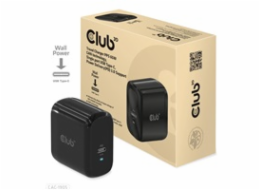 Club3D cestovní nabíječka PPS 65W GAN technologie, USB Type-C, Power Delivery(PD) 3.0 Support