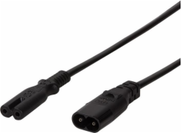 LogiLink napájecí kabel IEC C8 > C7 napájecí prodlužovací kabel černý 2m (CP129)