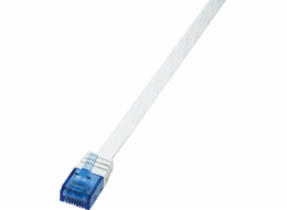 LogiLink Patchcord, plochý, U/UTP, Cat5e, 1m bílý (CP0134)