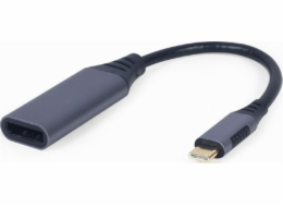 Cablexpert A-USB3C-DPF-01 adaptér k video kabelům 0,15 m USB typu C DisplayPort Šedá