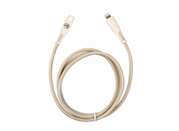 Tellur Green Data Cable C-Lightning 2.4A PD20W 1m nylon cream