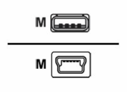 Console Cable 6 Feet with USB Type A and mini-B Connectors