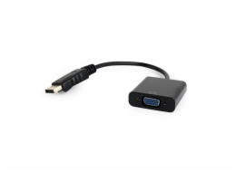 Gembird AB-DPM-VGAF-02 Gembird adaptér DisplayPort (M) na VGA (F), 0.15 m kabel, černý, blister