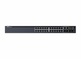 Dell Networking S3124 Dell Networking S3124, L3, 24x 1GbE, 2xCombo, 2x 10GbE SFP+ fixed ports, Stacking, IO to PSU airflow, 1x AC PSU