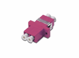 Digitus LC/LC Coupler, OM4, Color RAL 4003 Zirconia Ceramic Sleeve, Plastic housing,Multimode incl. fixing material