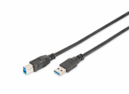Digitus USB 3.0 connection  cable, type A - B M/M, 1.8m, USB 3.0 conform, UL, bl