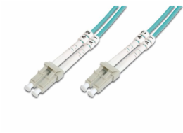 Digitus Fiber Optic Patch Cord, LC to LC Multimode 50/125 µ, Duplex Length 15m, Class OM3