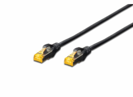 Digitus CAT 6A S-FTP patch cable, Cu, LSZH AWG 26/7, length 10 m, color black