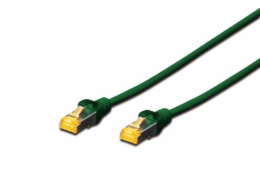 Digitus CAT 6A S-FTP patch cable, Cu, LSZH AWG 26/7, length 10 m, color green