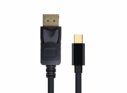 Gembird kabel Mini DisplayPort (M) na DisplayPort (M), 4K/30Hz, 1.8 m, černý