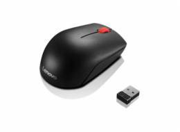 LENOVO myš bezdrátová Essential Compact Wireless Mouse - 1000 DPI, Optical, USB, 3 tlačítka, černá