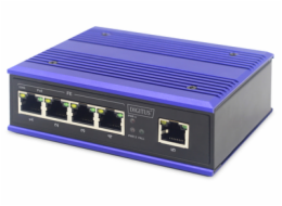 Digitus DN-650107 DIGITUS Professional Industrial 4-Port Fast Ethernet PoE Switch + 1 uplink port