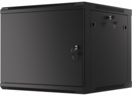 LANBERG WF01-6609-00B LANBERG RACK CABINET 19” WALL-MOUNT 9U/600X600 FOR SELF-ASSEMBLY WITH METAL DOOR BLACK (FLAT PACK)