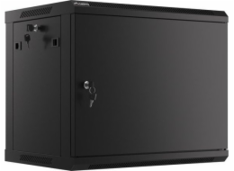 LANBERG WF01-6409-00B LANBERG RACK CABINET 19” WALL-MOUNT 9U/600X450 FOR SELF-ASSEMBLY WITH METAL DOOR BLACK (FLAT PACK)