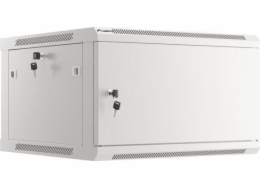 LANBERG Nástěnná jednodílná skříň 19", 6U/600x600 FOR SELF-ASSEMBLY plechové dveře šedá (RAL7035)   (v rozloženém stavu)