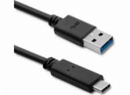 QOLTEC 50363 USB 3.1 type C male cable USB 3.0 A male 1.8m Black