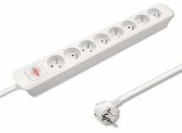 QOLTEC 50280 Power strip 8 sockets 1.8m White